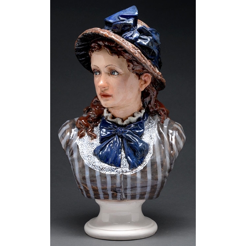 Appraisal: Studio pottery Harry Everington - - Bust of a Victorian