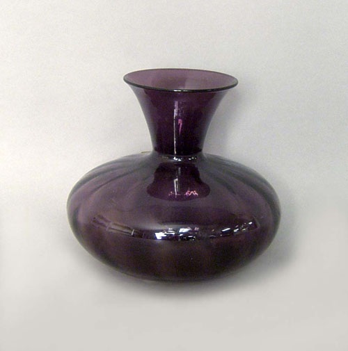 Appraisal: Durand amethyst vase - h