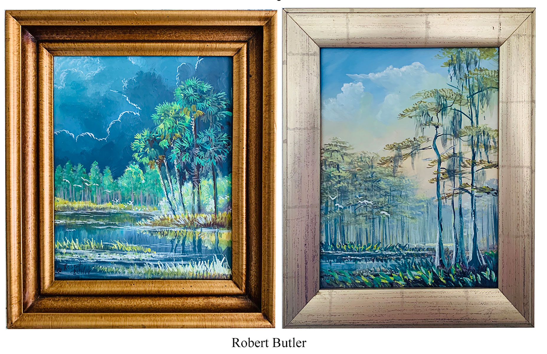 Appraisal: BUTLER Robert American - ''Gator Slough'' Oil Canvas '' x