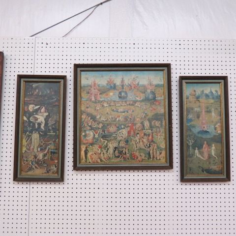 Appraisal: Garden of Earthly Delights pc print set after Hieronymus Bosch