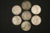 Appraisal: COINS- Seven piece lot of Morgan silver dollars