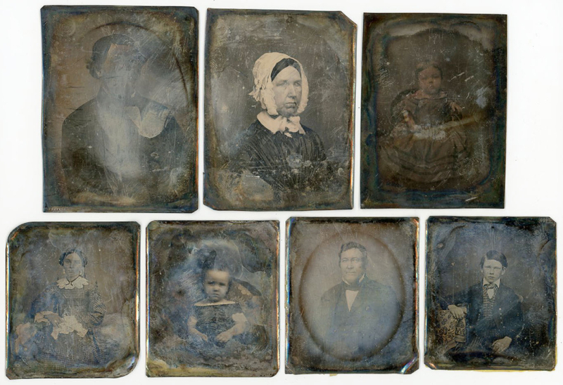 Appraisal: BARE DAGUERREOTYPE PLATES MANY WITH IMAGES This lot includes mostly