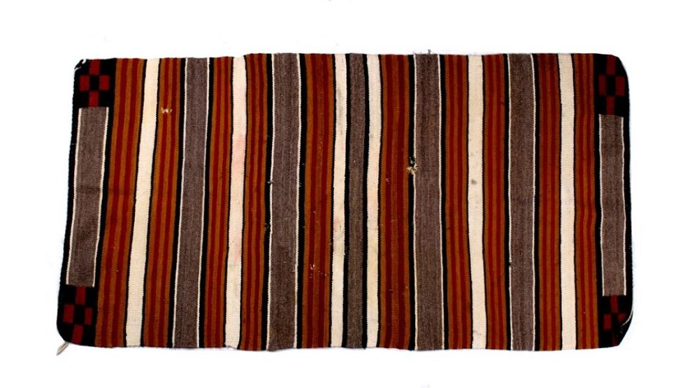 Appraisal: Navajo Banded Chinle Red Cross Rug c 's Featured in