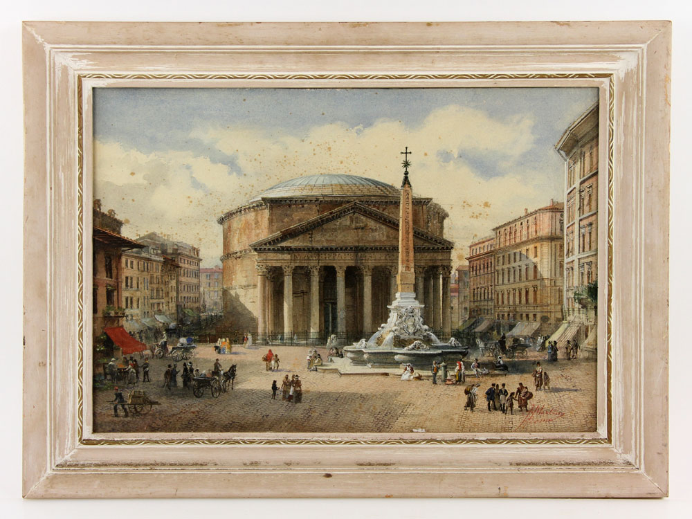 Appraisal: - th C Italian Rome View W C th century