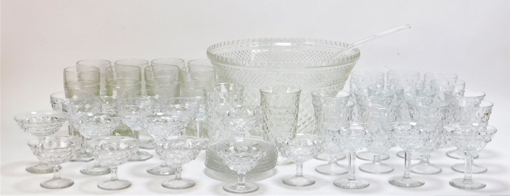 Appraisal: PC FOSTORIA ASSORTED PUNCHBOWL GLASSWARE GROUP United States Early th