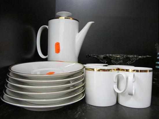 Appraisal: THOMAS GERMAN COFFEE SET FOR FIVE