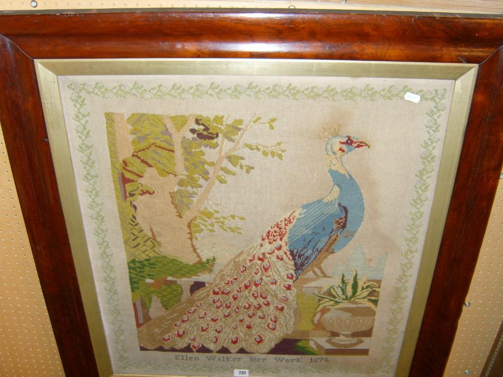 Appraisal: A substantial th century hand worked tapestry panel showing a