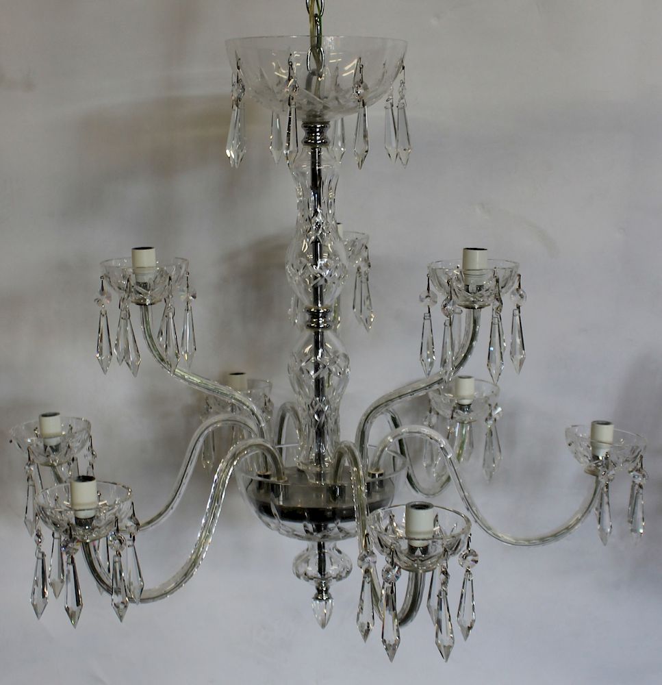 Appraisal: Fine Quality Waterford Cut Glass Chandelier From a Nyack estate