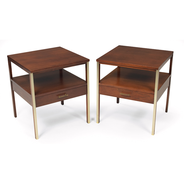 Appraisal: Paul McCobb end tables night stands pair by Calvin from