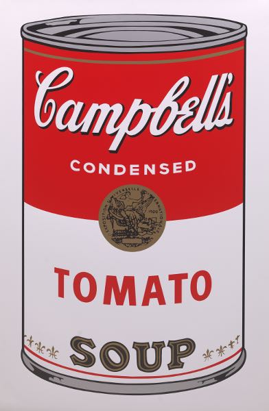 Appraisal: ANDY WARHOL FOR SUNDAY B MORNING AMERICAN - x Campbell's