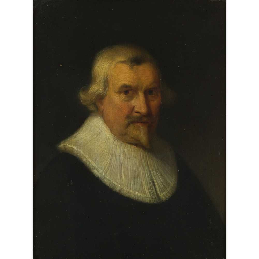 Appraisal: ATTRIBUTED TO HENDRICK MARTENSZ SORGH HEAD AND SHOULDER PORTRAIT OF