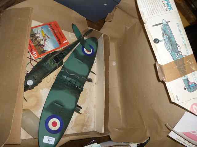 Appraisal: A COX SPITFIRE MARK VB line flying model fitted with