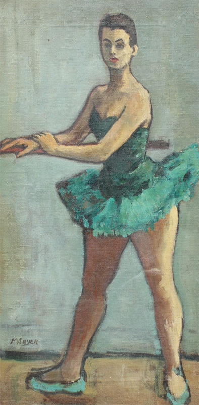 Appraisal: SOYER Moses Russian - Study of a Ballerina in Green