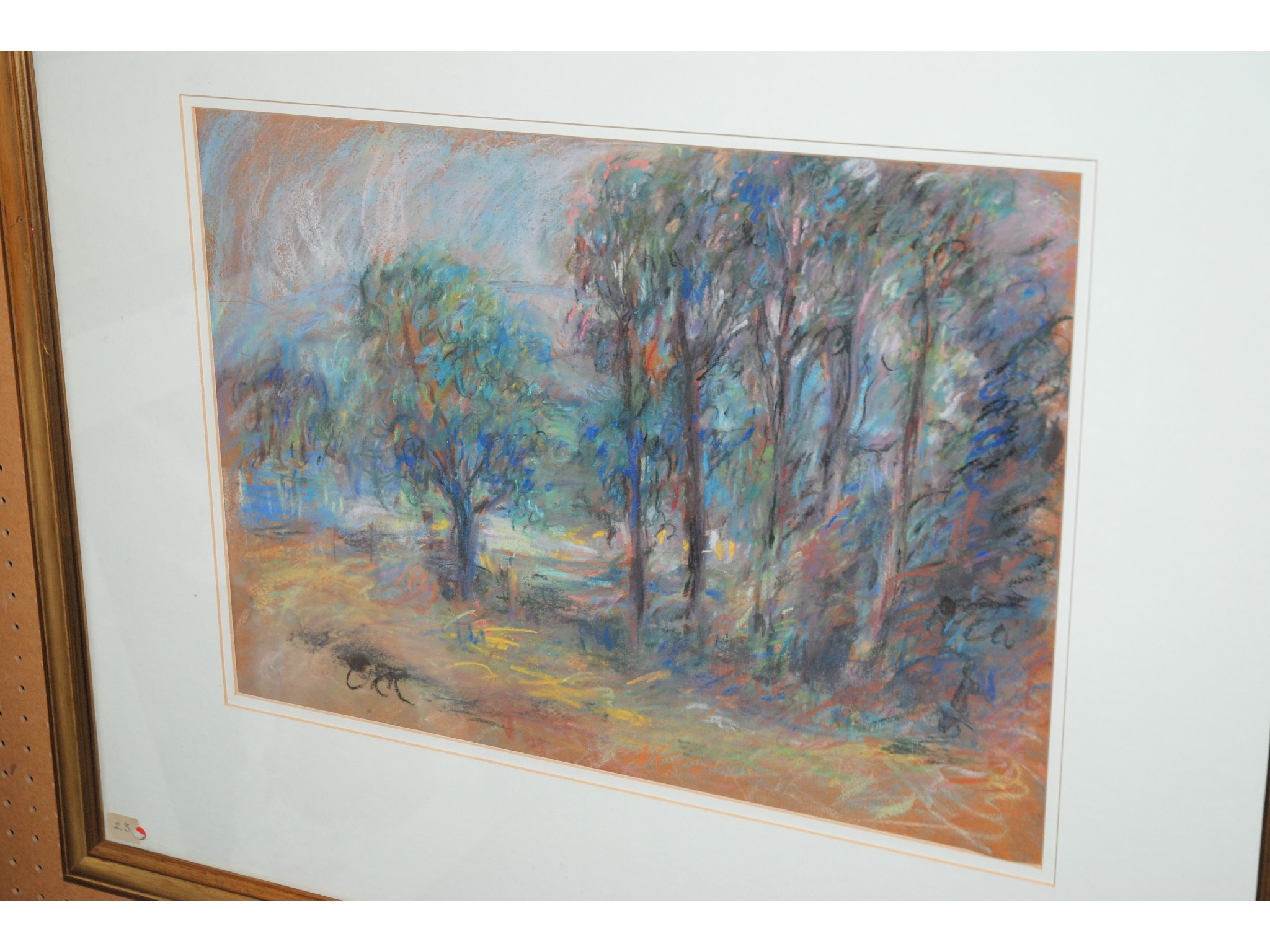 Appraisal: Signed ORR Trees in a Landscape signed pastel and another