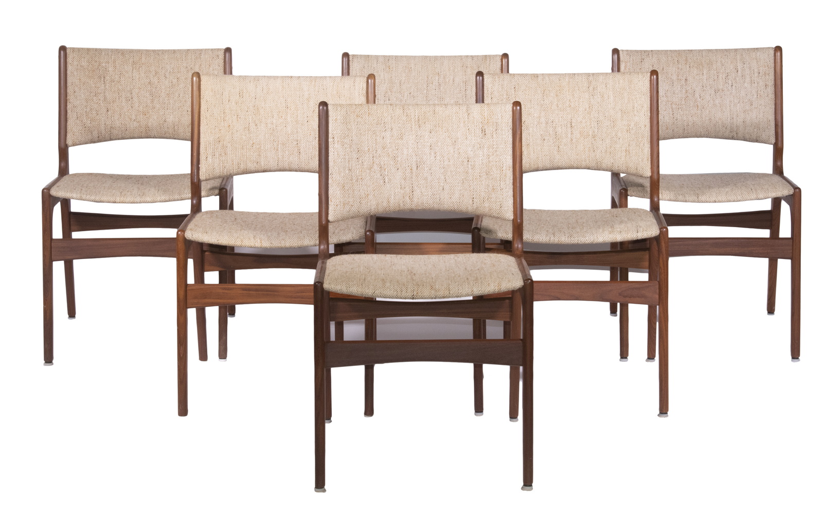 Appraisal: SET OF ERIK BUCH DANISH MODERN CHAIRS Mid-Century Teak Dining