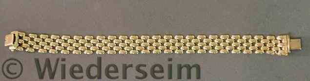 Appraisal: Ladies k y g basket weave bracelet l grams