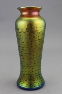 Appraisal: Signed Tiffany Favrile Glass Vase Tiffany Favrile Glass Vase With