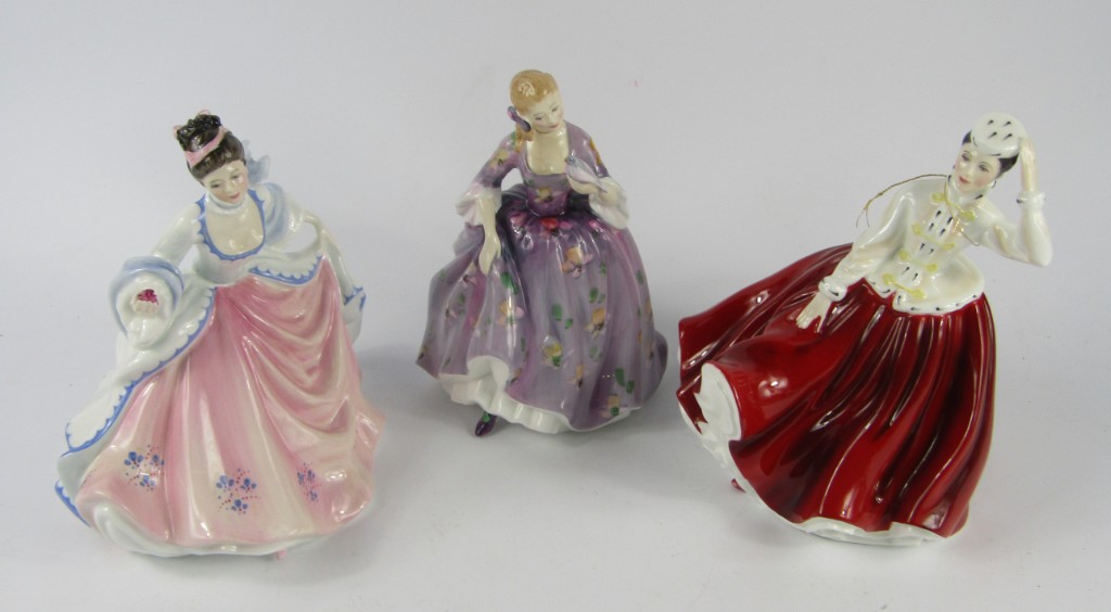 Appraisal: Three Royal Doulton figures modelled as Rebecca HN Nicola HN