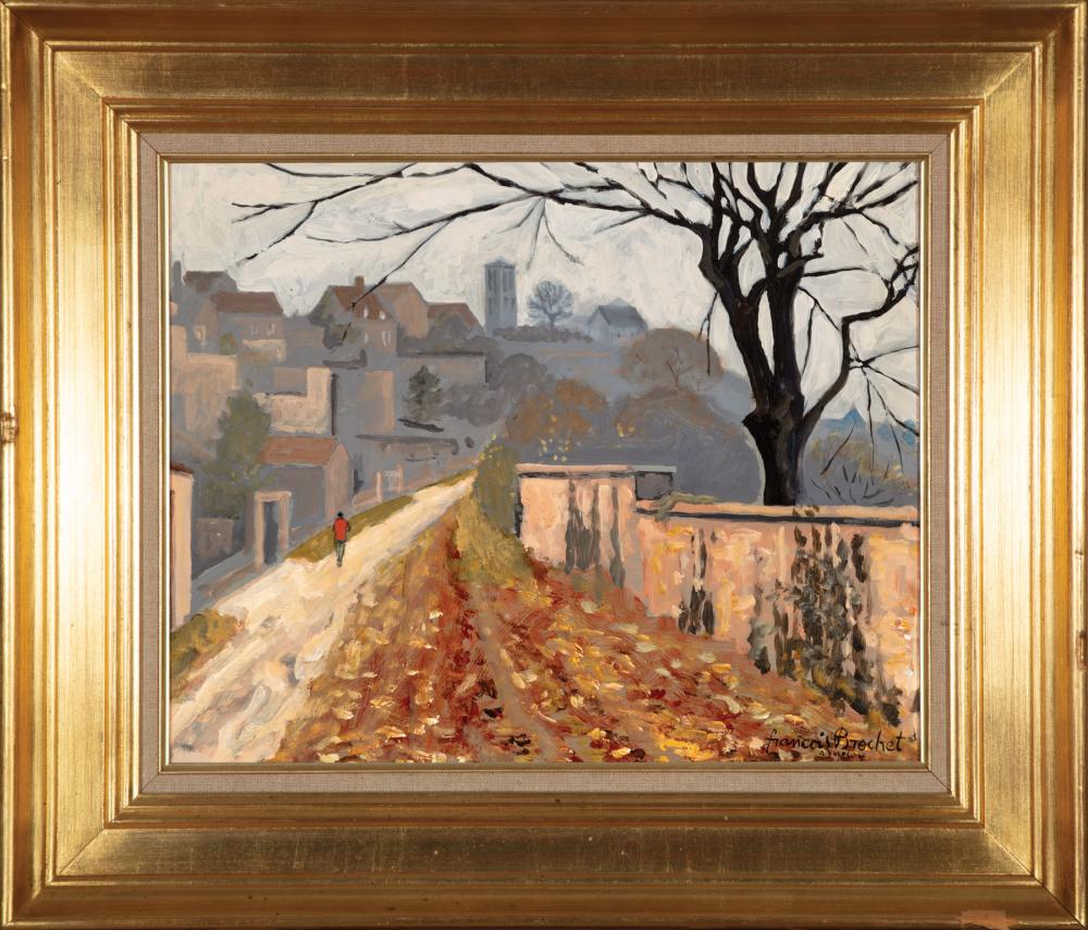 Appraisal: Fran ois Brochet French - A V zelay oil on