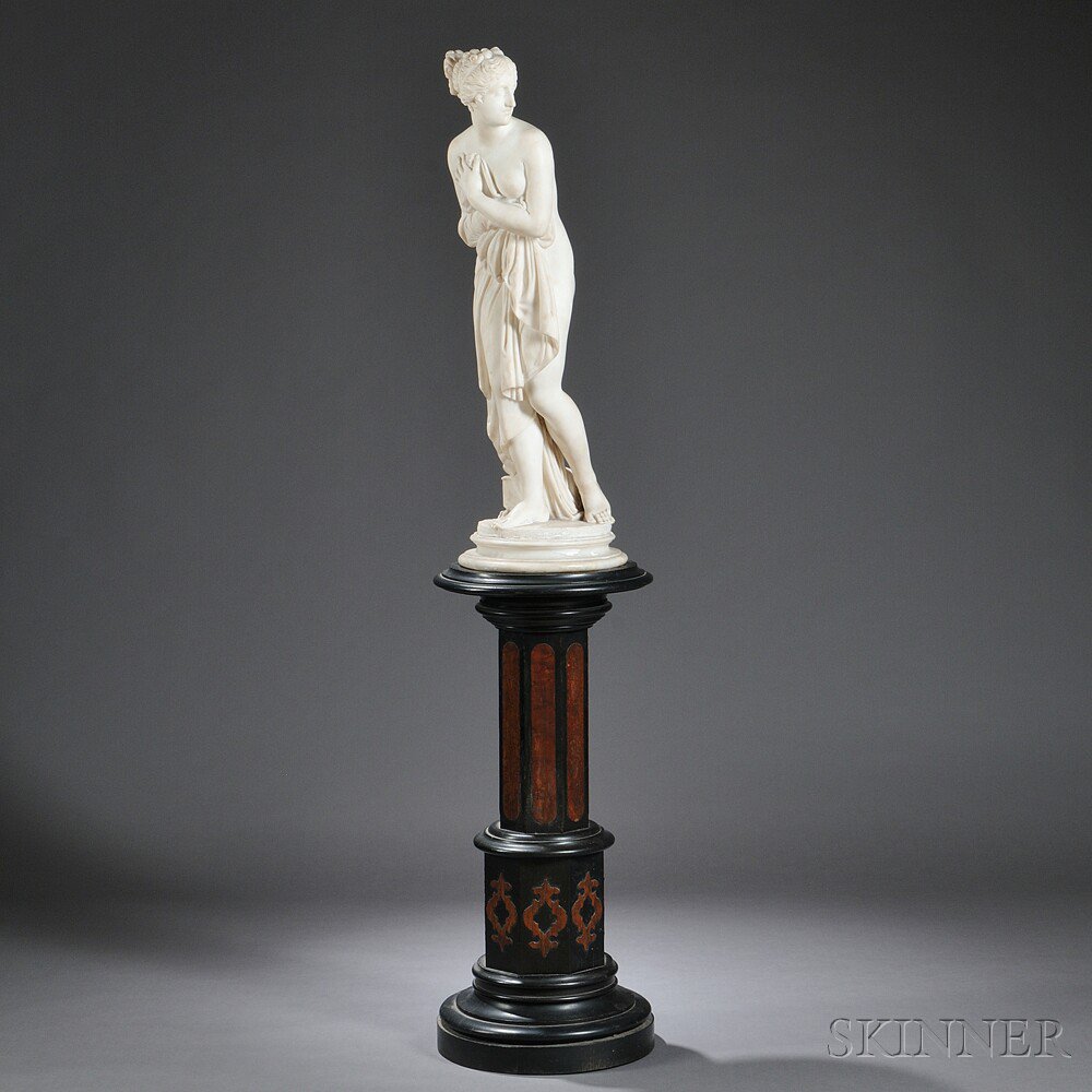 Appraisal: Continental School Late th Early th Century Alabaster Figure of