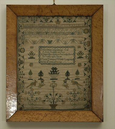 Appraisal: Sampler Stitched by Maria Mahany