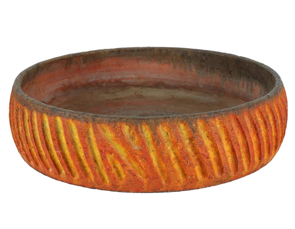 Appraisal: MARCELLO FANTONI ITALIAN - FOR RAYMOR GLAZED CERAMIC BOWLsigned deeply