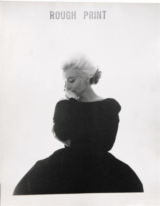 Appraisal: GROUP FOUR ROUGH PRINTS OF MARILYN MONROE One Bert Stern