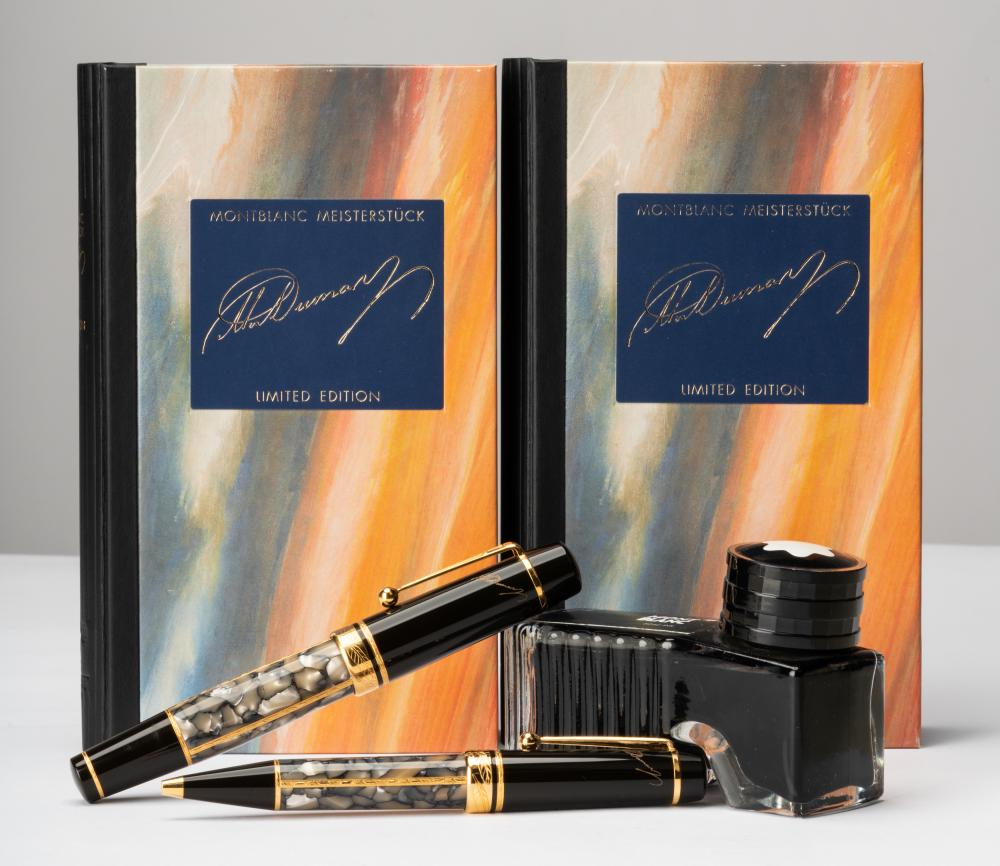 Appraisal: PAIR OF MONTBLANC ALEXANDRE DUMAS PENS WITH INKincludes one fountain