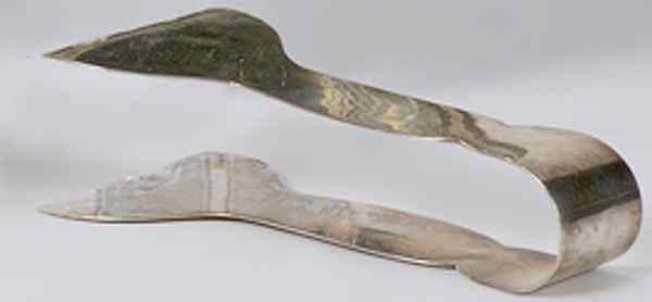 Appraisal: Dirk Van Erp Sterling Asparagus Tongs San Francisco th century