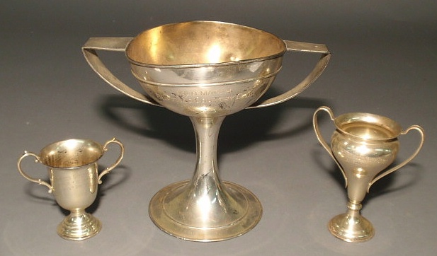 Appraisal: Two sterling silver trophies from the Allegheny Country Club '