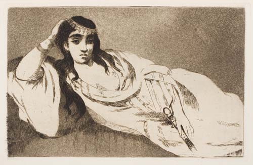 Appraisal: MANET EDOUARD Bazire Edmond Manet etched plates by manet L'Odalisque