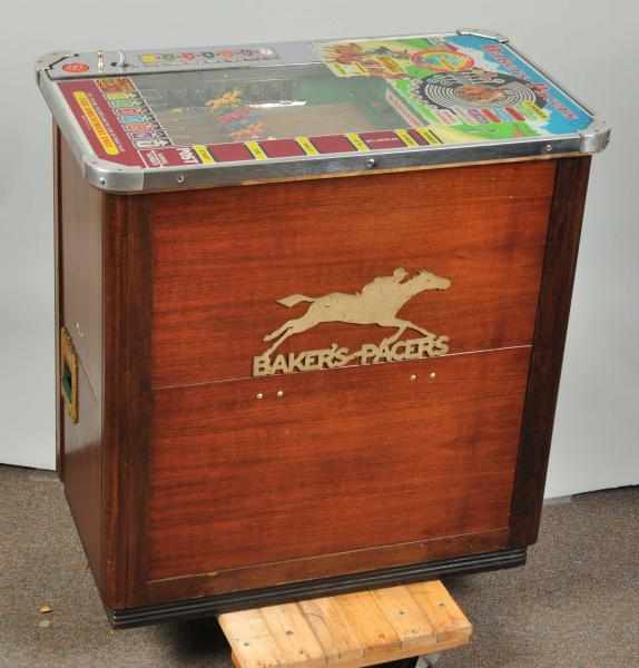 Appraisal: Bakers Pacers Short Track Coin-Op Machine Original condition The finest