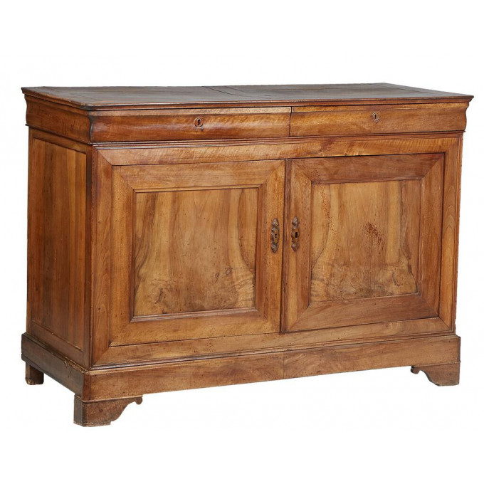 Appraisal: French Provincial Louis Philippe Carved Walnut Sideboard th c the