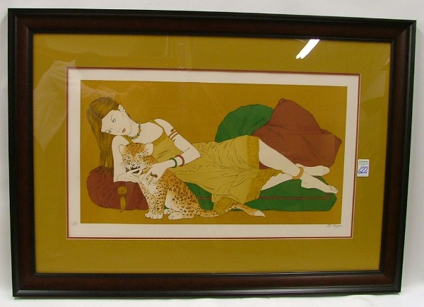 Appraisal: PHILLIPE NOYER SERIGRAPH in color French - titled Ladies and