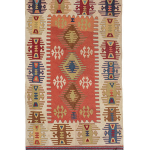 Appraisal: A Kilim Wool Rug feet x feet inches Property from