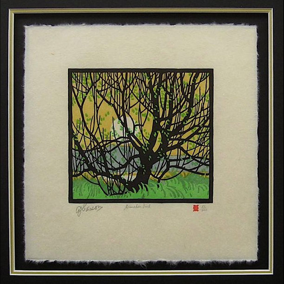 Appraisal: ALFRED JOSEPH CASSON - CANADIAN GRENADIER POND COLOUR LINOCUT NUMBERED