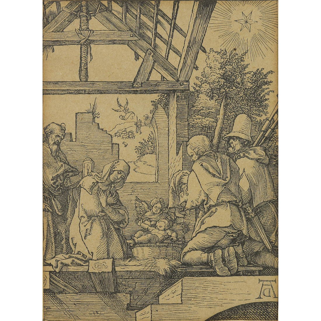 Appraisal: PRINT ALBRECHT DURER Albrecht Durer German - Die Geburt Christi