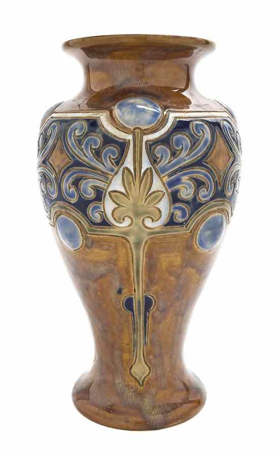 Appraisal: A Royal Doulton Pottery Vase - of baluster form with