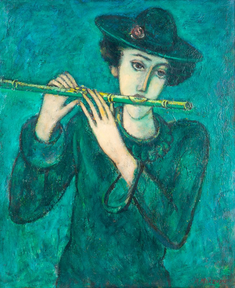 Appraisal: ALBERT MIRZOIAN RUSSIAN B ALBERT MIRZOIAN RUSSIAN B Flute Player