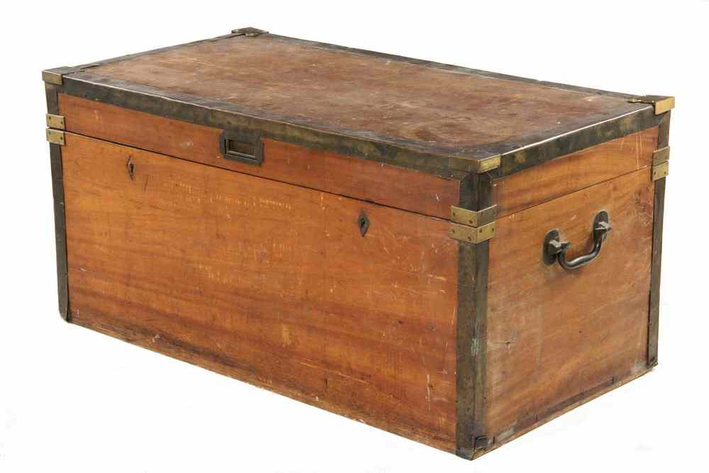 Appraisal: TH C CHINESE CAMPHOR WOOD TRUNK - Heavy Single-Plank Trunk