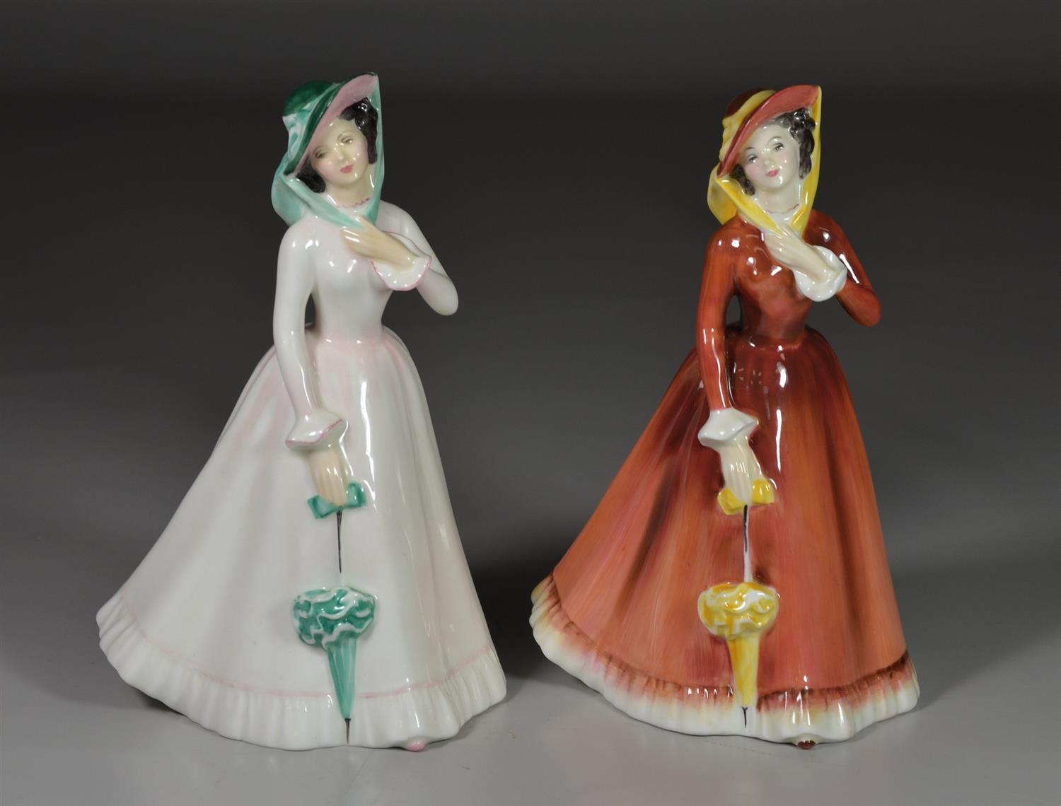 Appraisal: Royal Doulton Julia bone china figurines HN tall