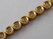 Appraisal: An carat gold diamond bracelet approx cm mm wide estimated