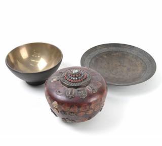 Appraisal: Lot of Three Bowls Lot of three bowls a bronze