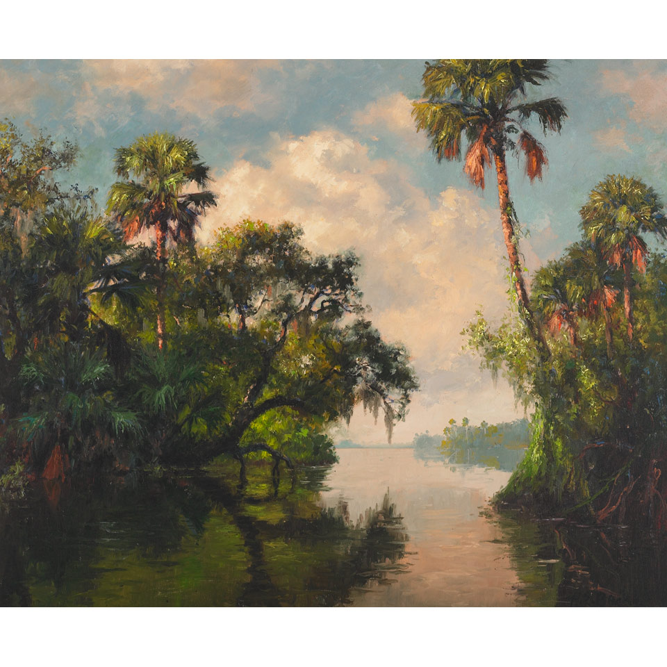 Appraisal: Albert E Backus - American ST LUCIE RIVER FLORIDA NORTH