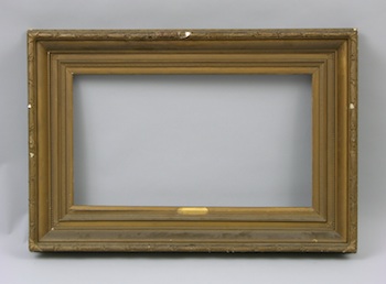 Appraisal: An American Hudson River School Style Frame A wide gilt