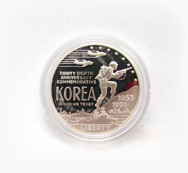 Appraisal: Lot of three US Korean War Memorial Proof Silver coins