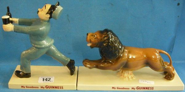 Appraisal: Coalport Guiness Advertising Figures Zookeeper and Lion limited edition for