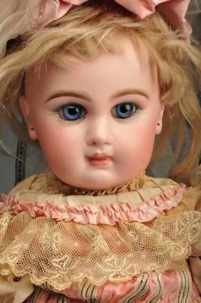 Appraisal: Jumeau Bebe Doll Description Head is stamped in red Tete