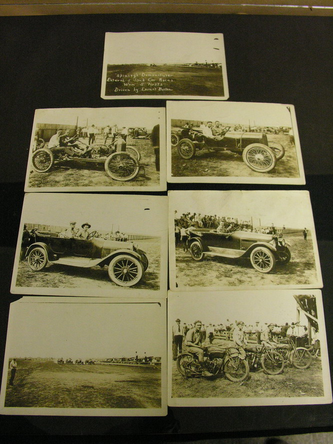 Appraisal: MOTORCYCLE AND STOCK CAR RACING PHOTOS Cycles - Harley Indian