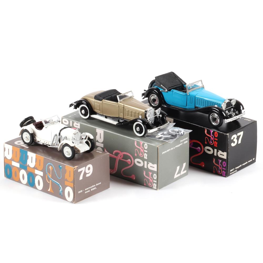 Appraisal: - RIO SCALE DIECAST CARS IN BOXES - Rio Scale